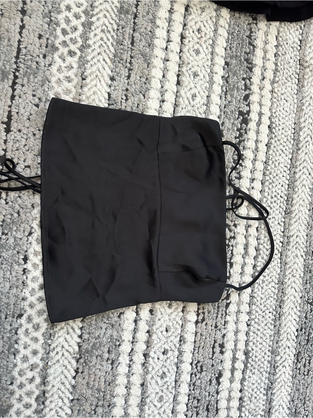 Garage Black Satin Cami